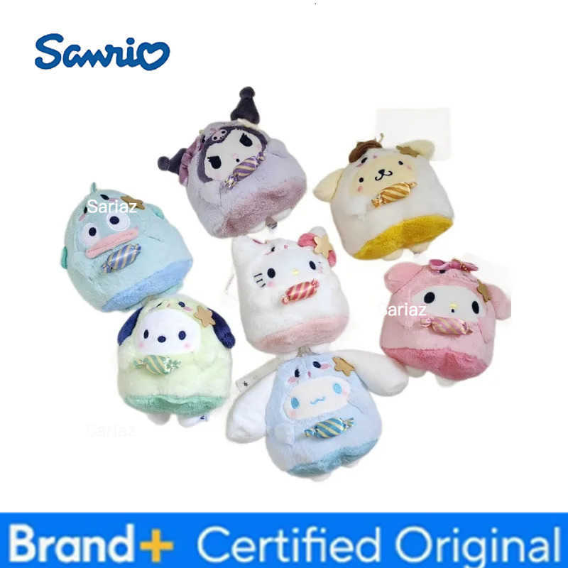 Sanrio Candy Series KUROMI Hello Kitty Cinnamoroll Plush Keychain Cartoon Cute PP Cotton Backpack Keychain Gifts For Kids Girls H251225