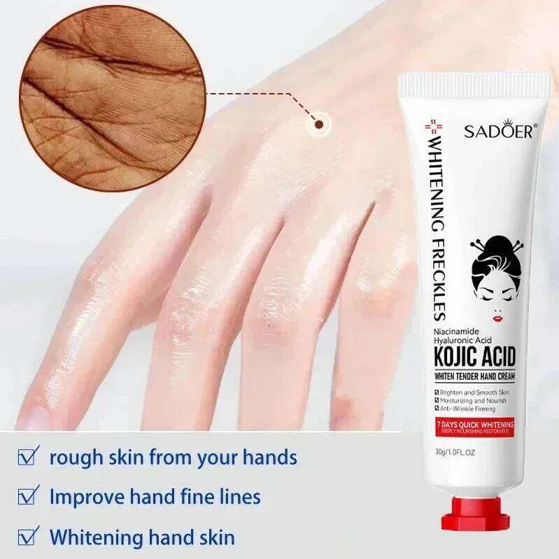 Kojic Acid Anti-wrinkle Hand Cream Skin Soften Nourish Anti-drying Whitening Moisturizing Korean SkinCare Cracked Repair Product X251225