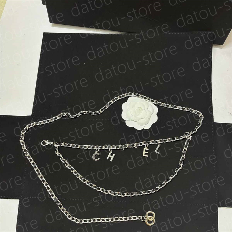 Chain Belts For Women Designer Accessories Ladies Adjustable Waist Belts Gold Silver Luxury Waistband Woman Dress Smooth Buckle Chains Belts