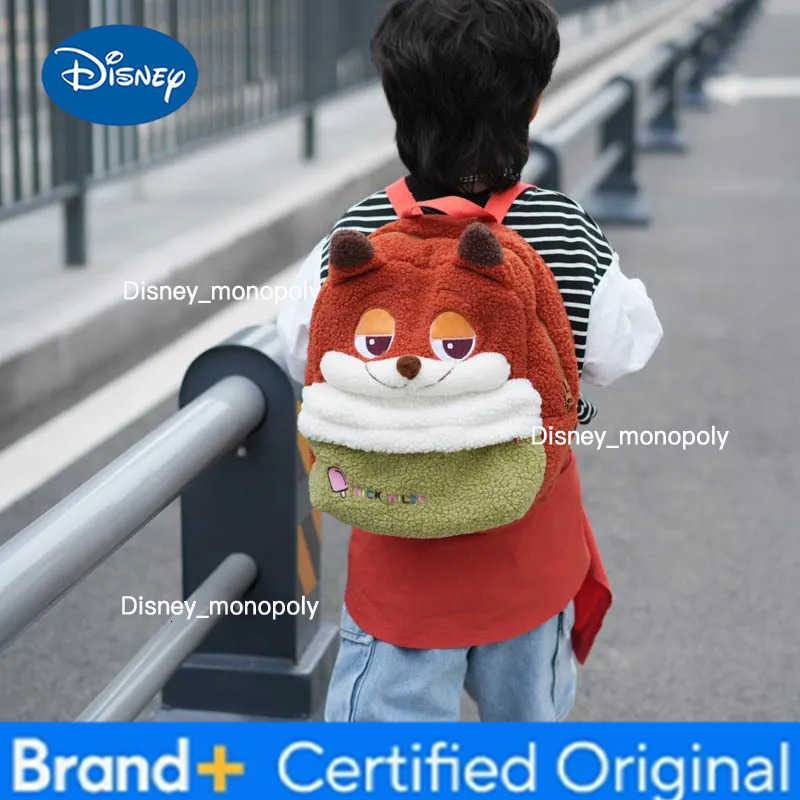 Disney Zootopia Judy Nick Plush School Bag Furry Shoulder Bag Leisure Handbag Girl Cute Fluffy Satchel Tote Travel Backpack Gift H251225