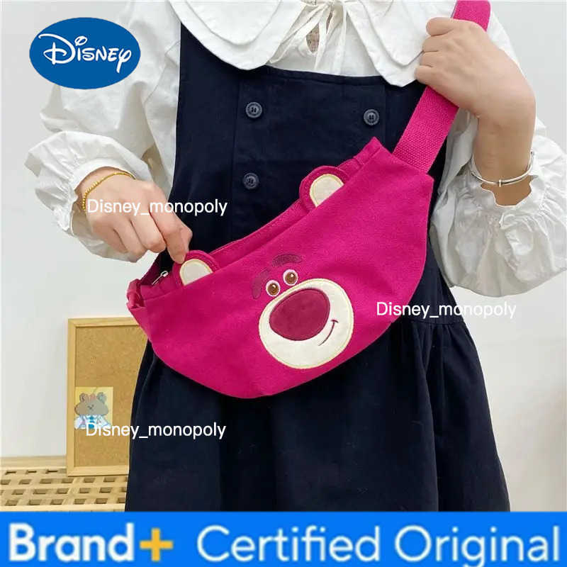 Disney Toy Story Lotso Cartoon Animation Fashion Creative Outing Portable Outdoor Mobile Phone Plush Crossbody Shoulder Bag Trendy H251225