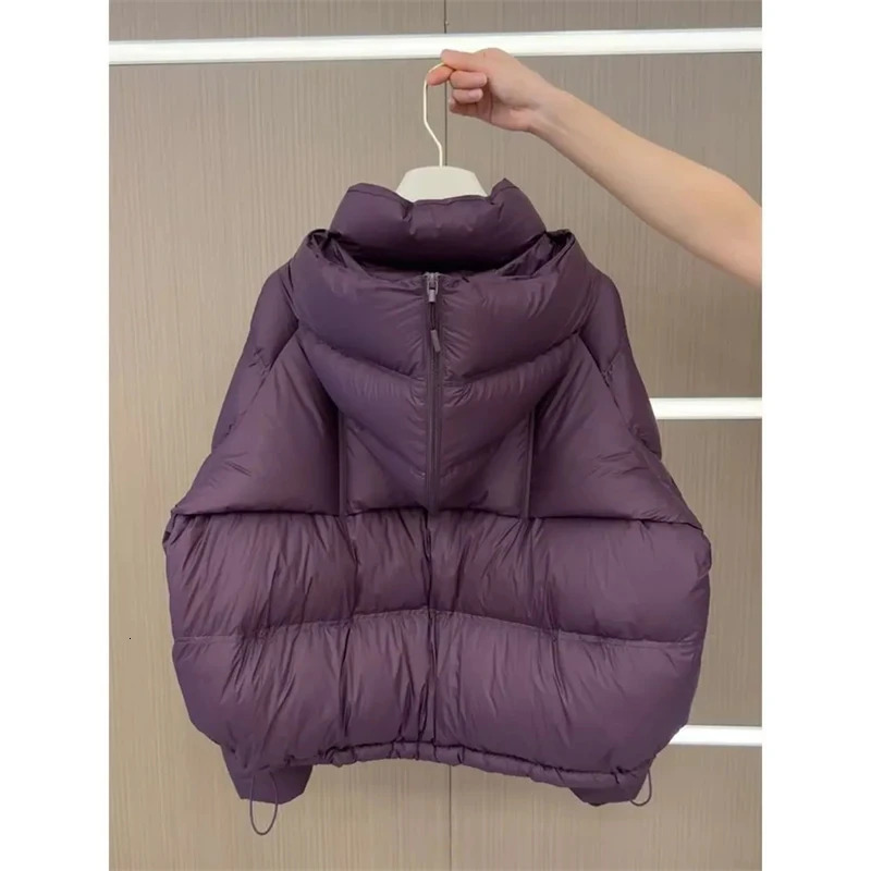 Womens Down Cotton Padded Jacket Unique Highgrade Ladies Winter Parka Coat Korean Version Hooded Lady Outwear 251225