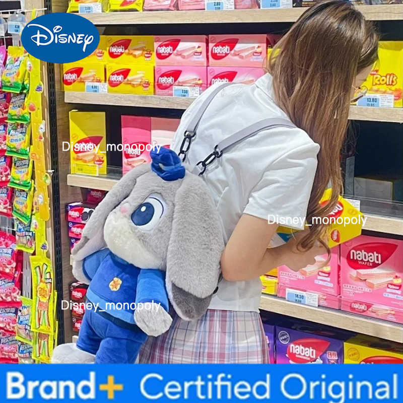 Disney New Zootopia Judy Nick Plush Backpack Cute Cartoon Ladies Backpack Couple Backpack for Cosplay Costumes Accessories Gift H251225