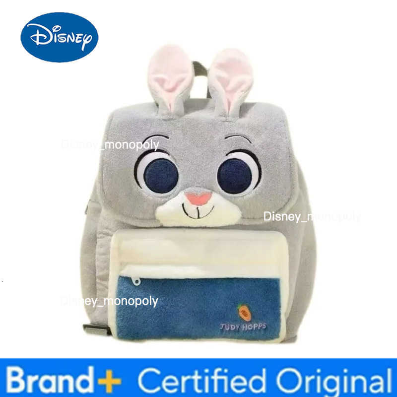 Disney New Zootopia 2 Nick Judy Backpack Cute Cartoon Plush Backpack Ultra Lightweight Large Capacity Doll Bag for Students Gift H251225