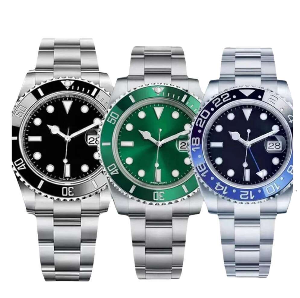 TOP brand mens watch luxury designer watches GMT 41MM Black Dial Automatic Mechanical Stainless Steel Waterproof Luminous sapphire Wristwatches