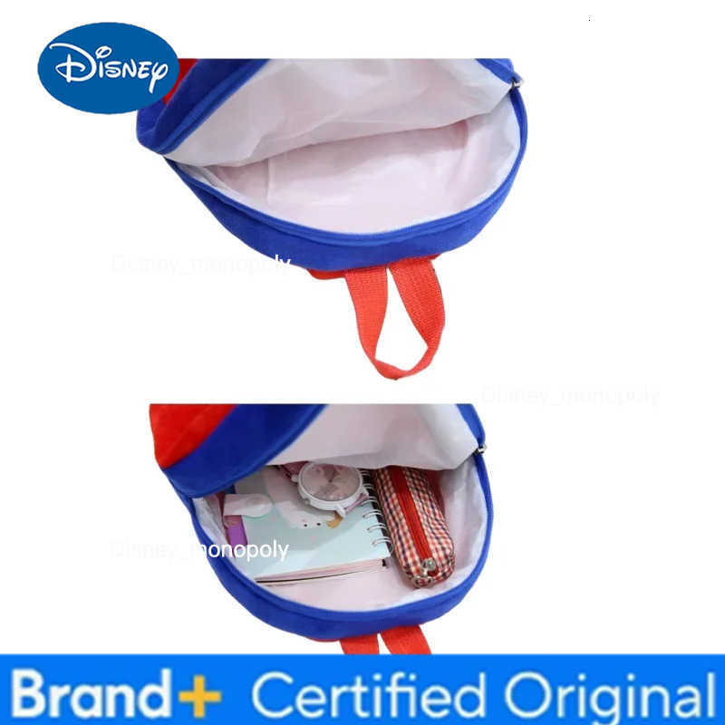 Disney Cartoon cartoon fashion character backpack children casual plush backpack cute kindergarten boy and girl schoolbag gift H251225