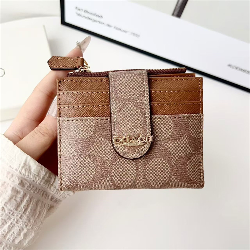 Designer Fashion Wallet Womens Mens Mini Zippy Organizer Bag Credit Card Holder Coin Purse Key Pouch Purses Keychain Bags Clutch with Box