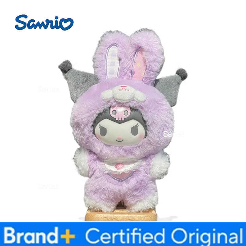 Sanrio Minisoq family drag fairy rabbit glue face plush doll hanging girl keychain doll lovely gift H251225
