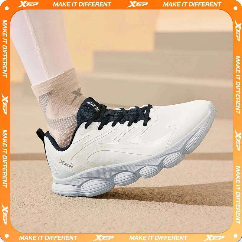 Xtep Jumping Edition For Men 2024 Winter Running Shoes Rebound Soft Leisure Support Sneakers 876419110014 X251225