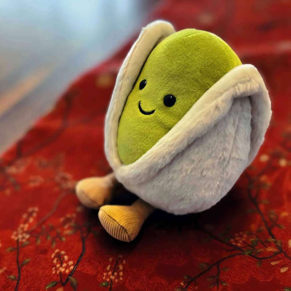 12cm Doll Cartoon British Style Pistachio Plushies Children's Room Decor Birthday Gifts X251225