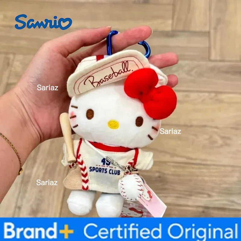 Sanrio Cartoon Anime Hello Kitty Bag Pendant Keychain Cute Creative Kt Plush Doll Decoration Car Keychain Pendant Girl Festival Gift H251225