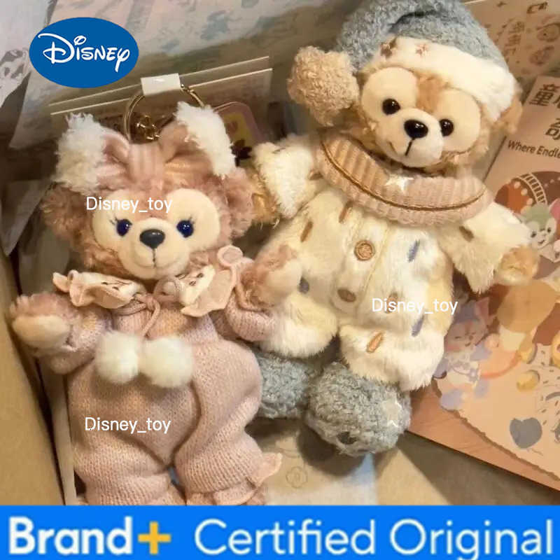 Disney Duffy CookieAnn Lazy Series Plush Pendant Cartoon Creative Pajama Dress up Plush Doll Kawaii Soft keychain girl toy gift H2512251