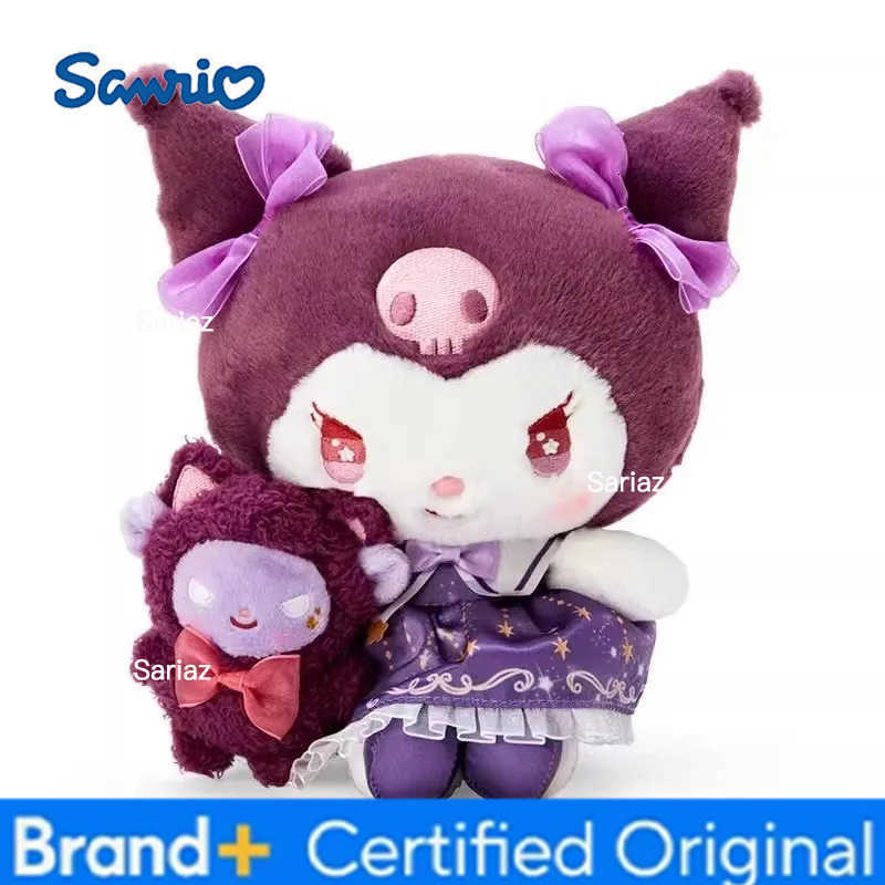 Sanrio 20cm Cute Cartoon Starry Night Magician Kuromi My Melody Cinnamoroll Hello Kitty Plush Doll Pillow Ornament Gift Toy H251225