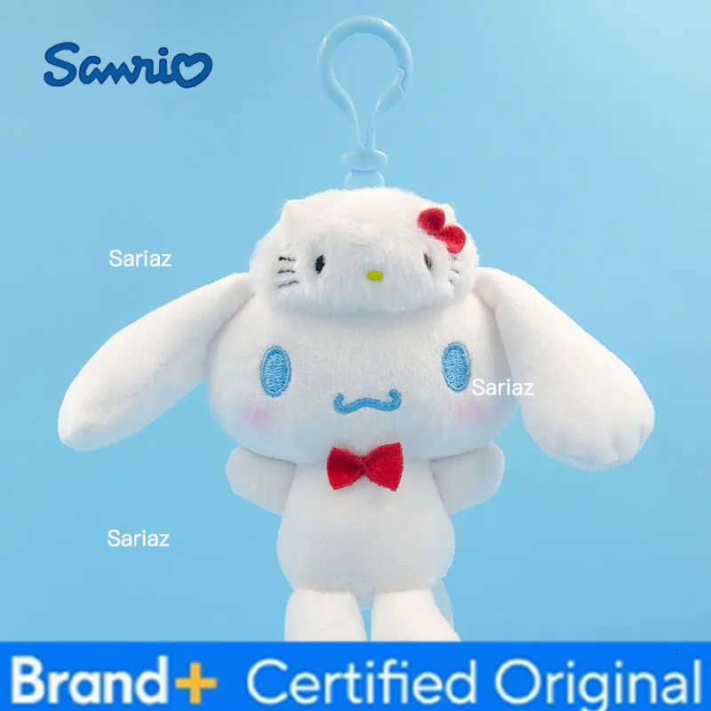 Sanrio Hello Kitty Melody Kuromi Cinnamoroll Plush Toy Backpack Pendant Cartoon Cute Doll keyring Childrens Toy Birthday Gift H251225