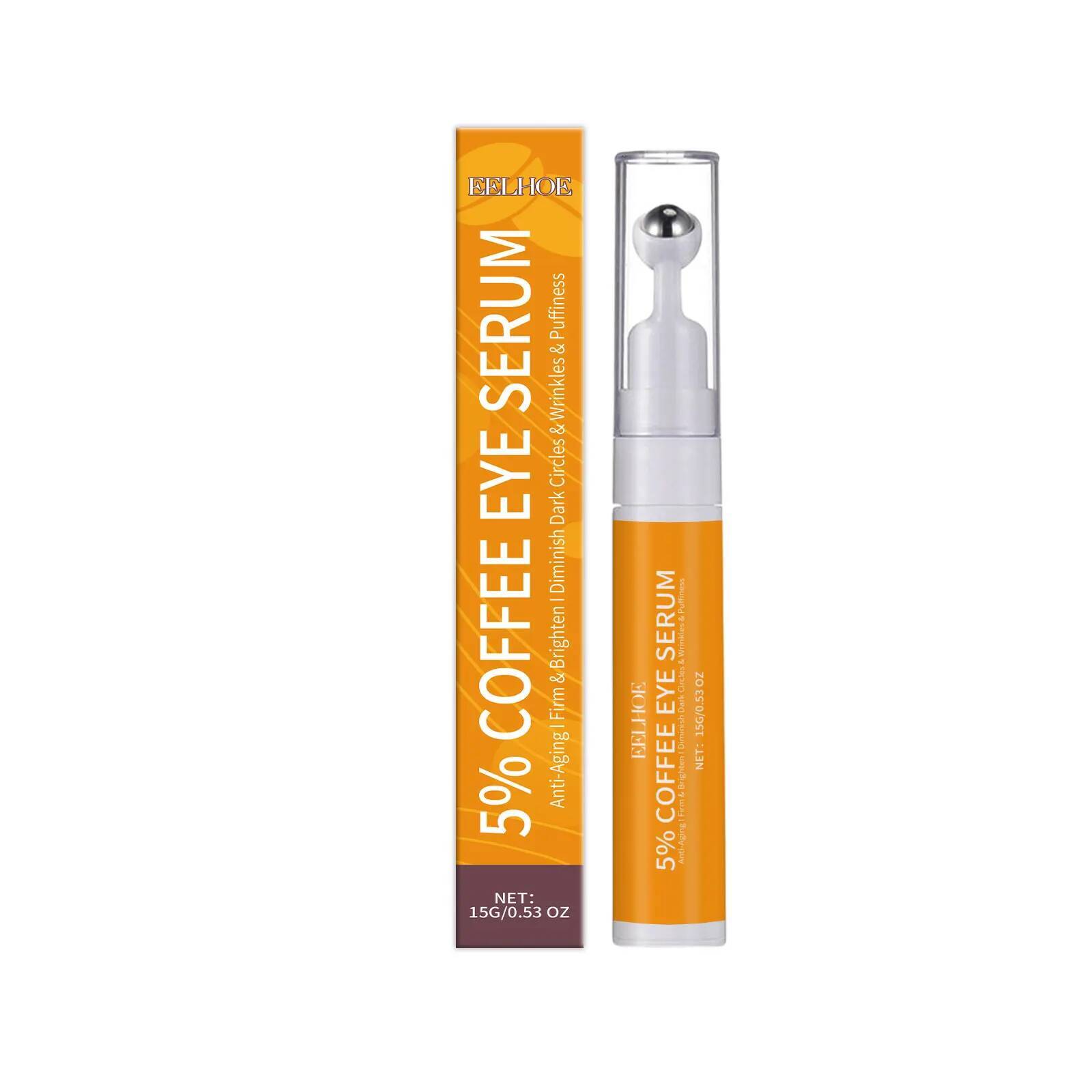 Bestseller 5% Coffee Serum Fade Eye Fine Line Collagen Lightens Dark Circles Bags Puffiness Tighten Moisturizing Under Eyes Skin Care ddmySat
