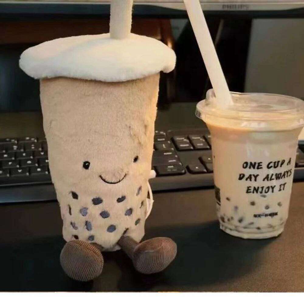 30CM Bubble Tea Plush Toy Creative Brown Cute Drink Milk Eea Doll For Children's Birthday Christmas Festival Gift X251225