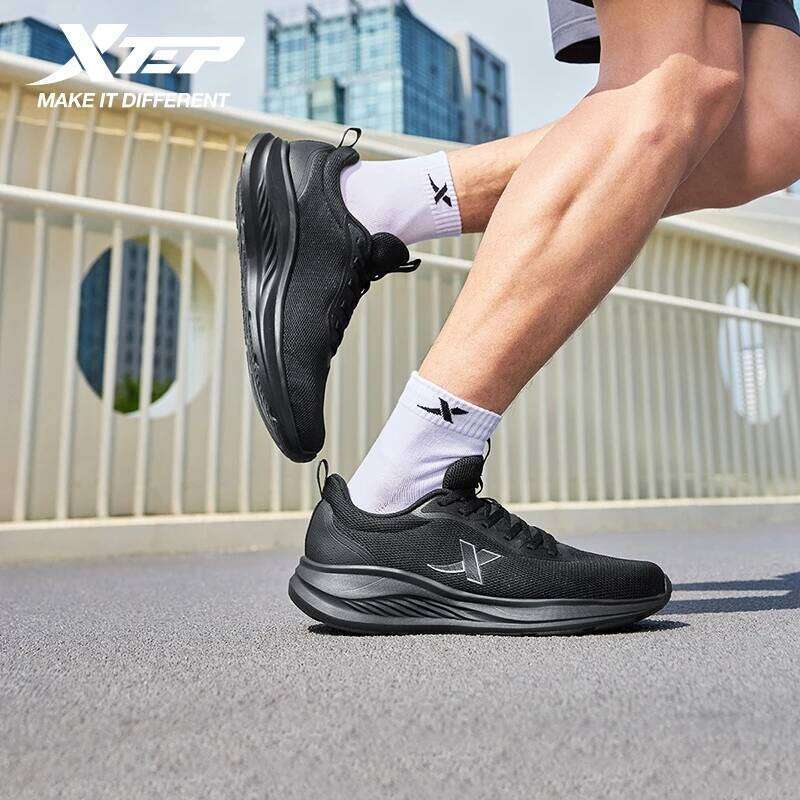 Xtep Running For Men 2025 Summer Breathable Mesh Soft-soled Shock Absorbing Lightweight Sports Shoes 875419110053 X251225