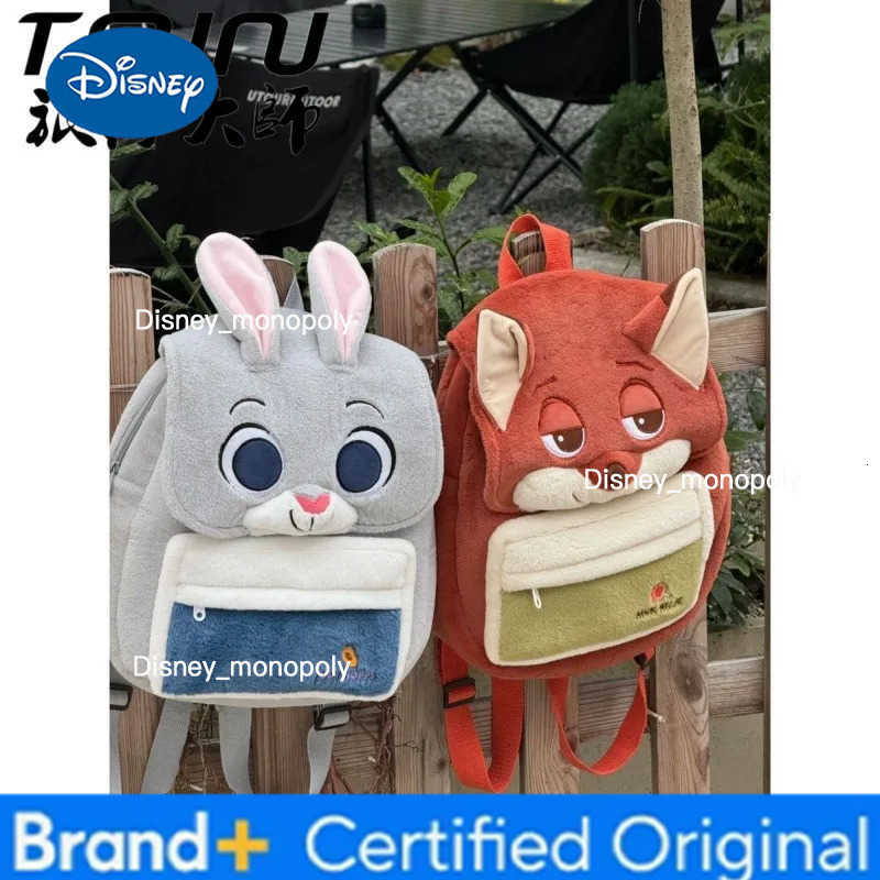 Disney New Zootopia Judy Nick Backpack Cartoon Cute Personality Creative Fashion Large Capacity Student Backpack holiday gift kawaii H251225