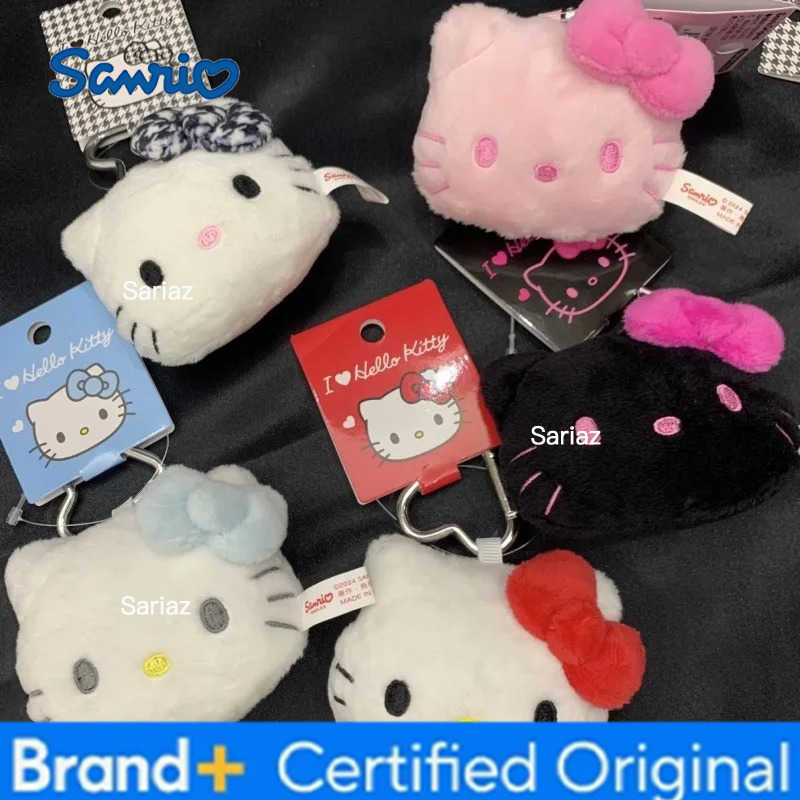 Sanrio 2025 Japanese Kawaii Hello Kitty Plush Doll Cartoon Backpack Pendant Keychain Creative Childrens Birthday Gift H251225