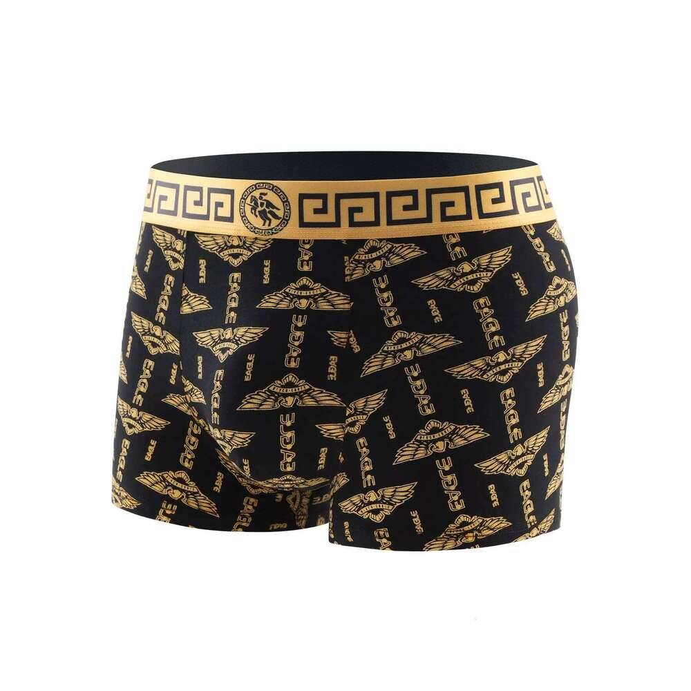 8 Piece Underwear Set Soft Comfortable High Quality Boxer Briefs Panties Black Gold Domineering Selling Men's Pants X251225