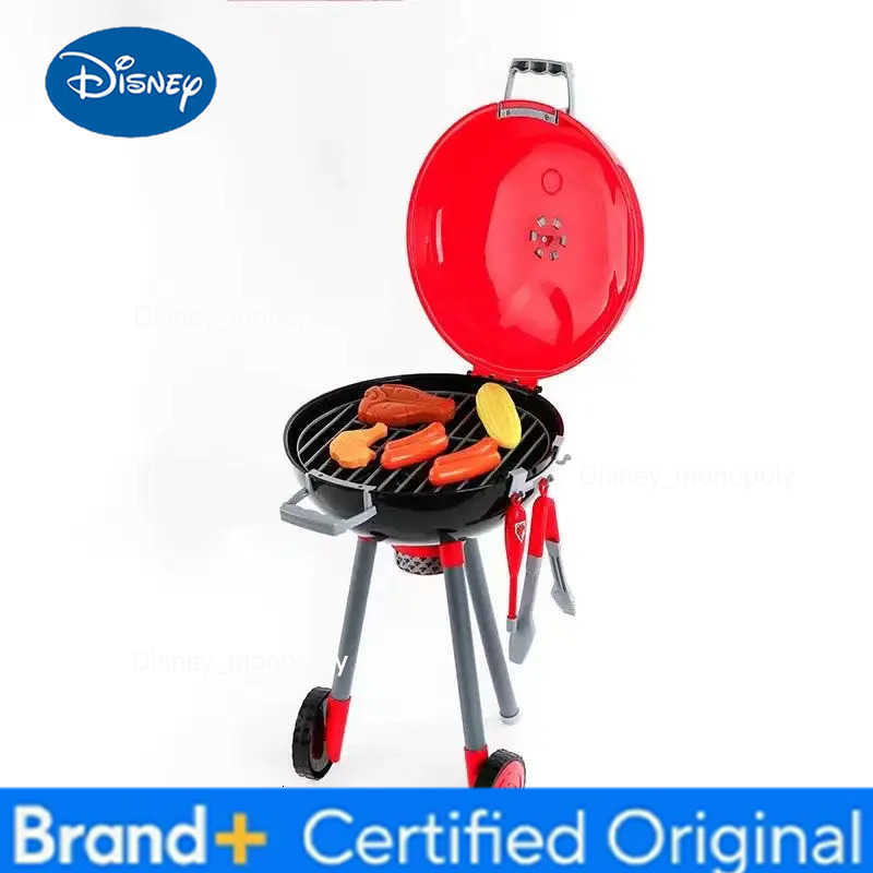 Disney Mickey Realistic BBQ Grill Cute Cartoon Creative Play Kitchen Electric Grill for Boys and Girls Birthday Gift Kids Toys H251225