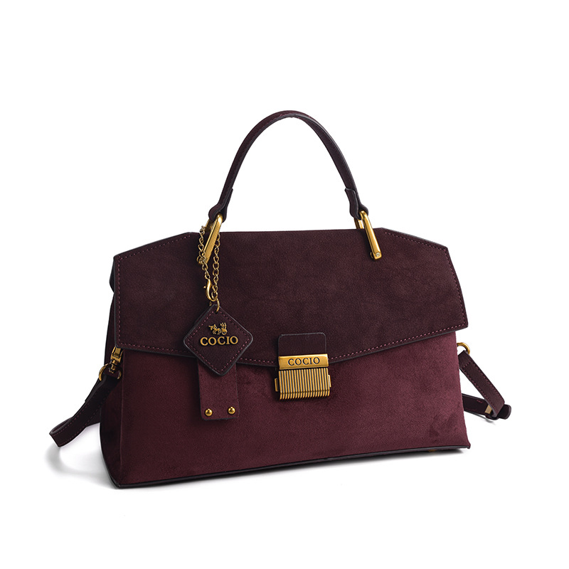 COCIO Hot selling new style women fashionable handbag high-quality Frosted shoulder crossbody bag green dark red free shipping