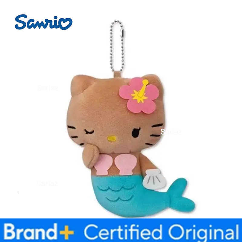 Sanrio Kawaii Cartoon Hello Kitty Mermaid Surfboard Toys Backpack Pendant Charm Fashion Accessories Keychain Girl Birthday Gifts H251225