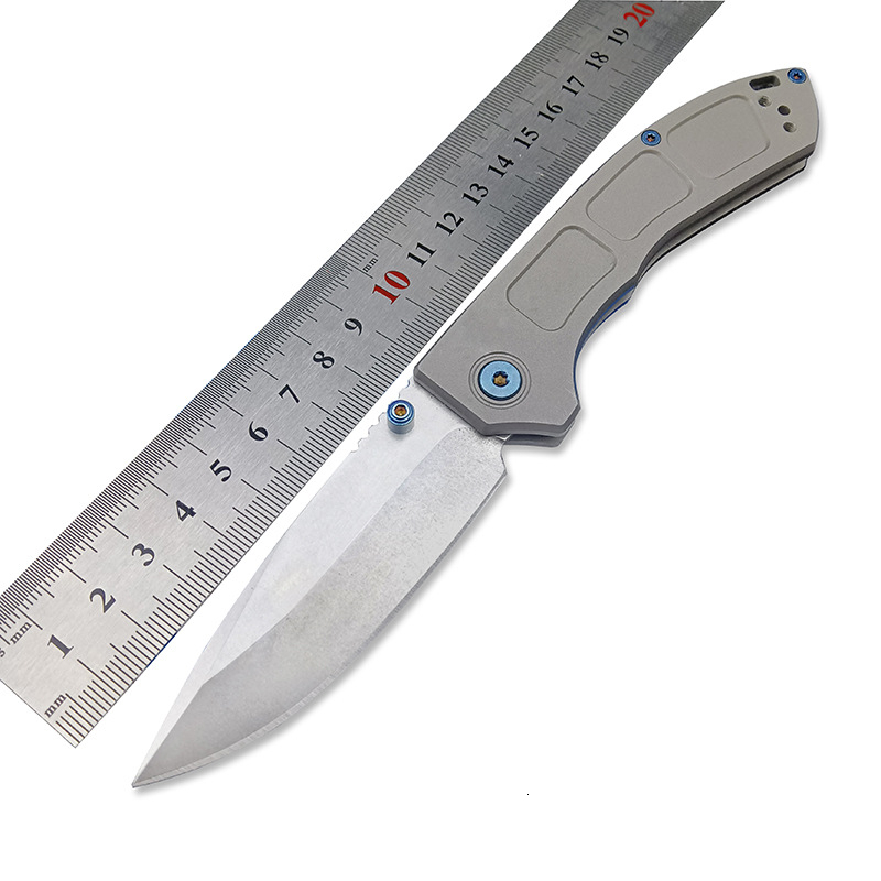 BM 748 Narrows Titanium M390 Blade Folding Knife Outdoor Camping Hunting Pocket EDC Utility Knife