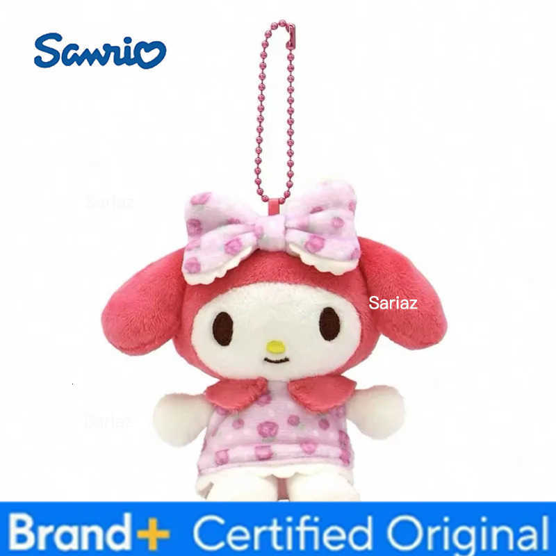 Sanrio Cute Cartoon Kawaii Sanrioed 50th Anniversary Lolita Series My Melody Plush Doll Keychain Bag Pendant Toy Gift H251225