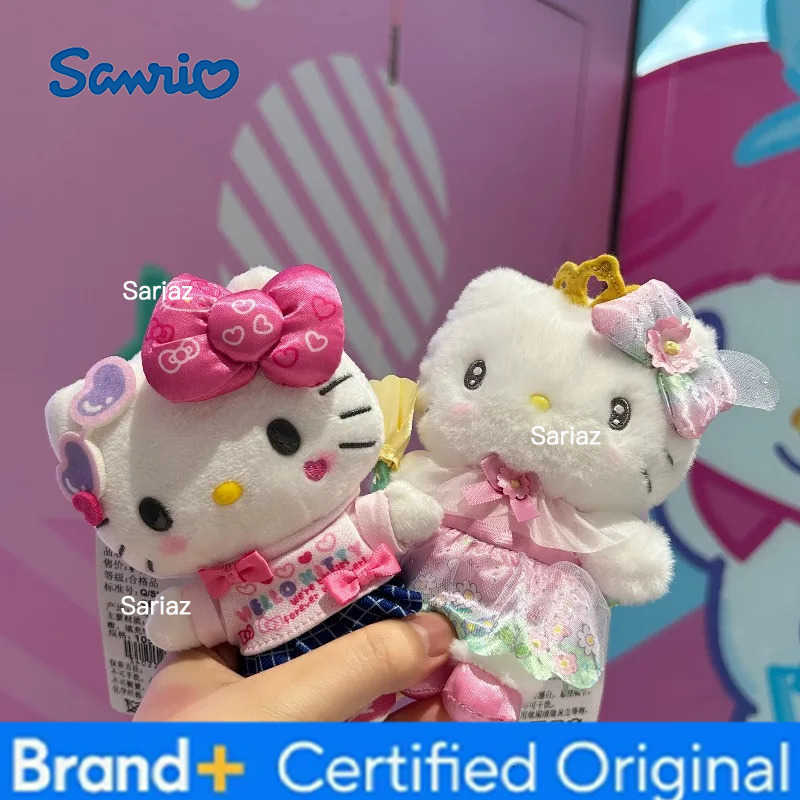 Sanrio New Flower Fairy Series Hello Kitty Plush Toy Keychain My Sweet Piano Blossom Stuffed Backpack Accessory Kawaii Gifts H251225