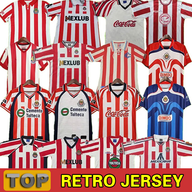 Chivas Guadalajara Retro Soccer Jersey Home Football Shirt 00 01 88 89 95 96 97 98 99 2003 2008 2000 2001 1988 1989 1996 1997 R. RAMIREZ Uniforms Men Football Shirt