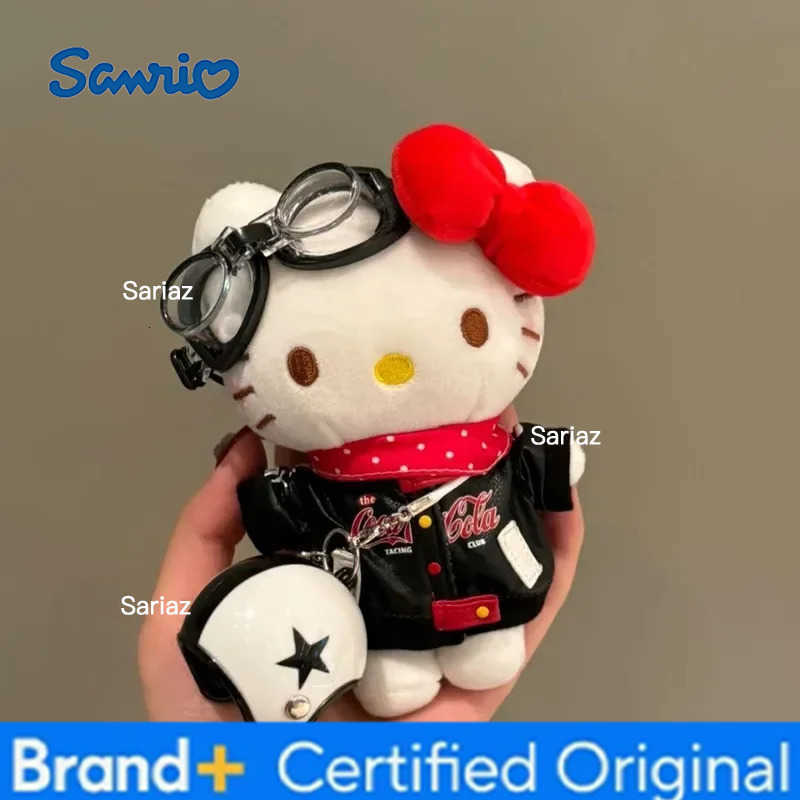 Sanrio Cartoon Anime Hello Kitty Bag Pendant Keychain Cute Creative Kt Plush Doll Decoration Car Keychain Pendant Girl Festival Gift H251225