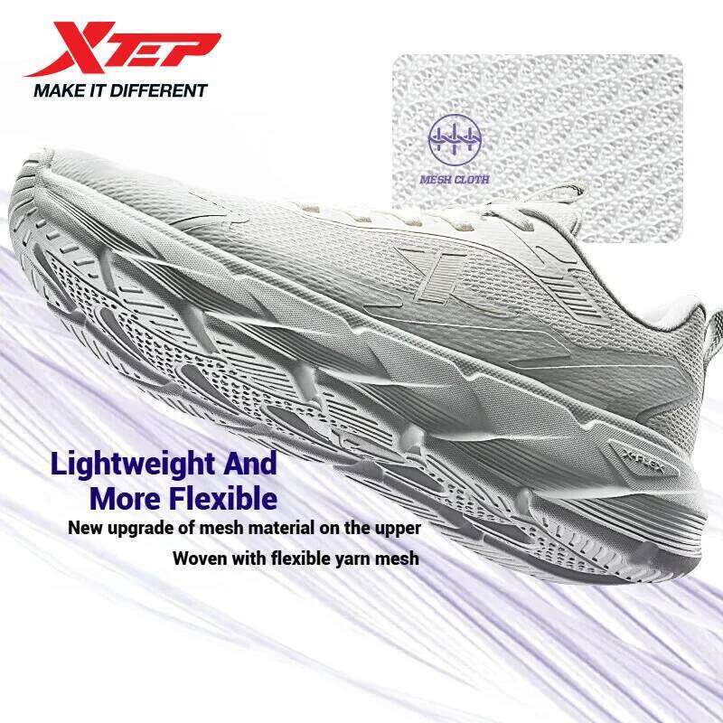 Xtep Light Joy 2 Women's Running Shoes 2025 Spring Shock-absorbing Non-slip Wear-resistant Lightweight Sport shoe 875118110015 X251225
