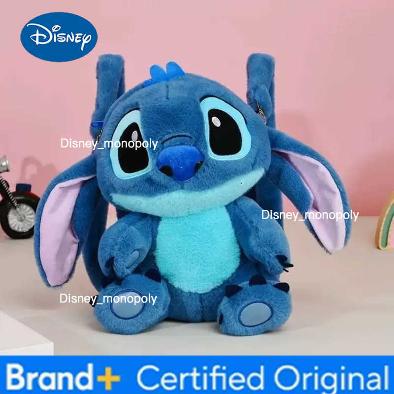 Disney Genuine Stitch Plush Toy Anime Lilo Stitch Stuffed Toys Kawaii Cartoon Cute backpack Doll Bag Toys Kids Birthday Gift H251225