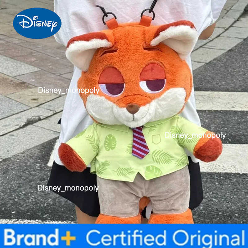 Disney New Zootopia Judy Nick Plush Backpack Cute Cartoon Ladies Backpack Couple Backpack for Cosplay Costumes Accessories Gift H251225
