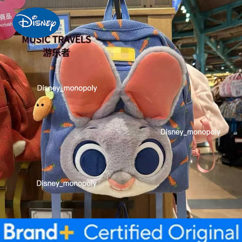 Disney Kawaii Zootopia Judy Hopps Backpack Parkdance Cute Plush Large Capacity Doll Bag Childrens Outing Bag Holiday Gift H251225
