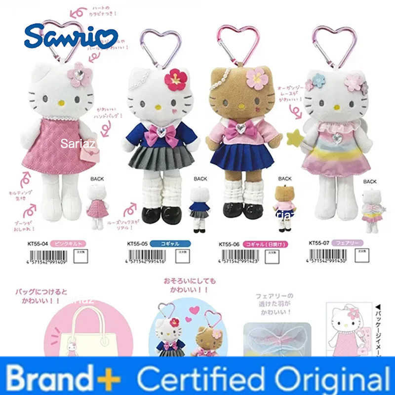 Sanrio New Hot Sales Long Legged Angel JK Uniform Anime Peripherals Hellokitty Pendant Doll Cute Japanese Girl Bag Keychain Gift H251225
