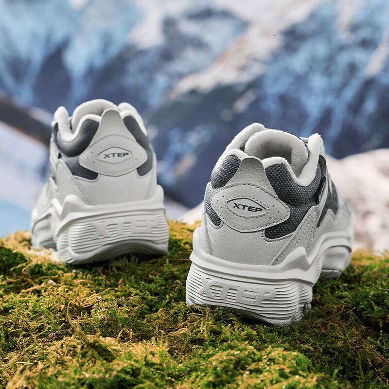 Xtep Casual For Women 2024 Winter Cotton Shoes Rebound Soft Leisure Durability Comfortable Warm Sneakers 876418370004 X251225