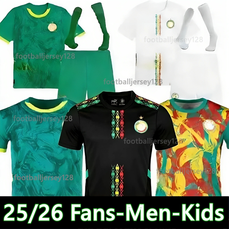 25 26 Senegal jerseys 2025 MANE N.JACKSON Senegal football shirts kids kit KOULIBALY P.M.SARR NDIAYE NIAKHATE jersey national team home and away Soccer jersey kids kit