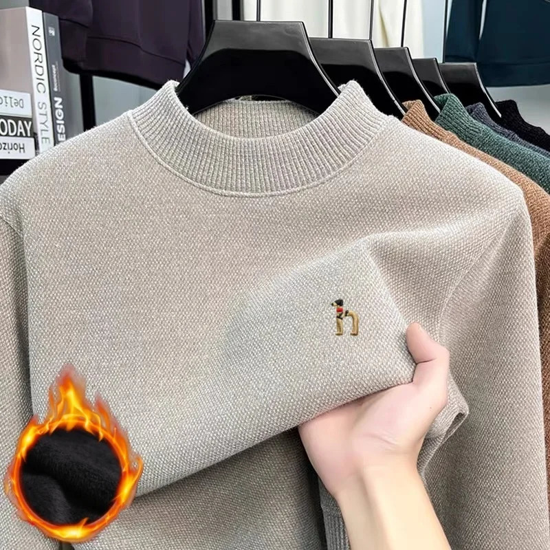 Fashion classic embroidered knitted comfortable sweater for dogs autumn and winter mens velvet warm pullover 251225