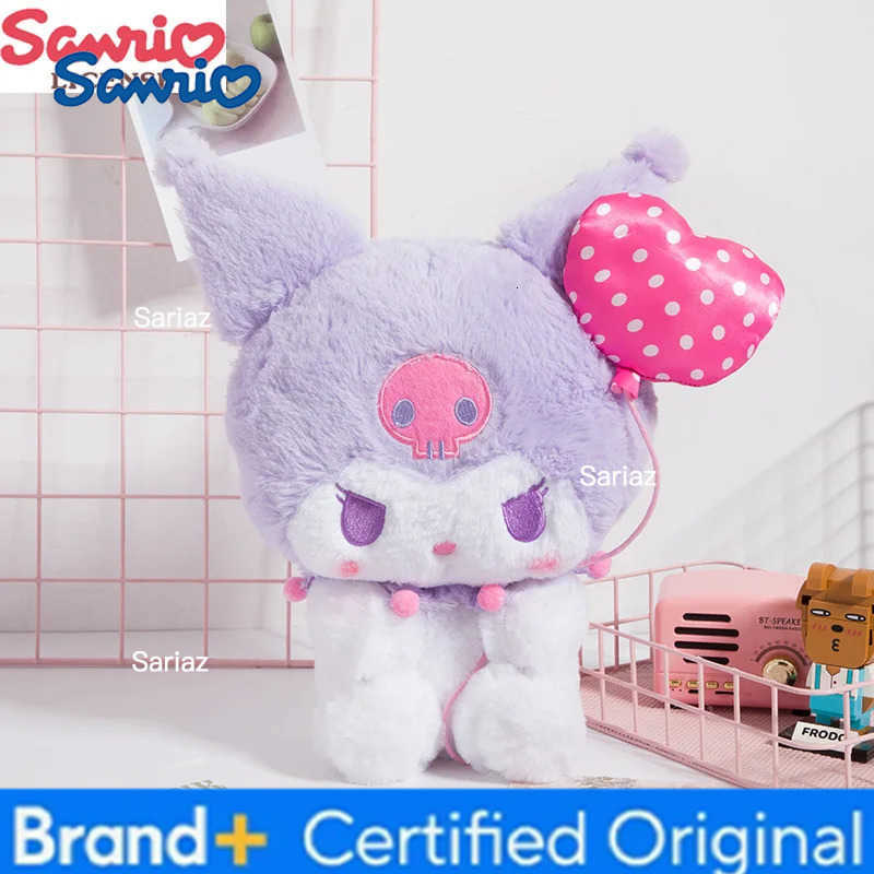 Sanrio Cute Kuromi With Hat Icecream Balloon Plush Toys Cartoon Stuffed Dolls Sofa Table Car Plush Decoration Girls Plush Pillow H251225