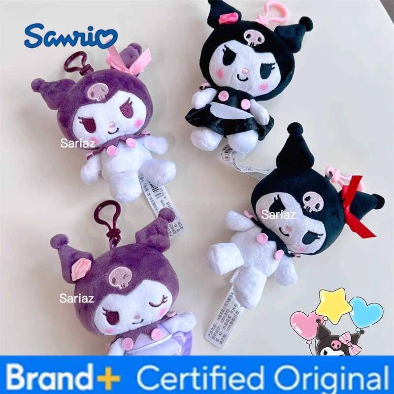 Sanrio Hello Kitty Kuromi Melody Stuffed Toys Pendant Cute Plush Toys Kawaii Keyring Anime Keychain Birthday Gift Party Treats H251225
