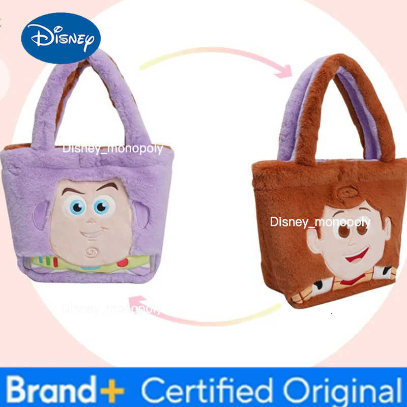 Disney Kawaii Toy Story Woody Plush Backpack Buzz Lightyear Cute Double Sided Series Anime Shoulder Bag Plush Bag Birthday Gift H251225