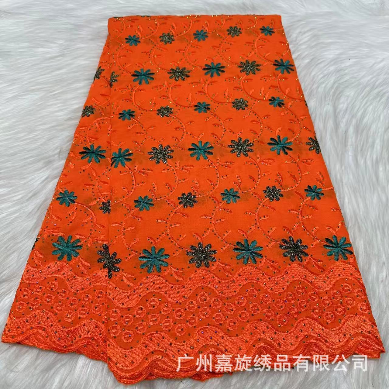 Latest Swiss Voile Lace In Switzerland Embroidered Cotton African Lace Fabric High Quality For Women Wedding Party QF0927 240618