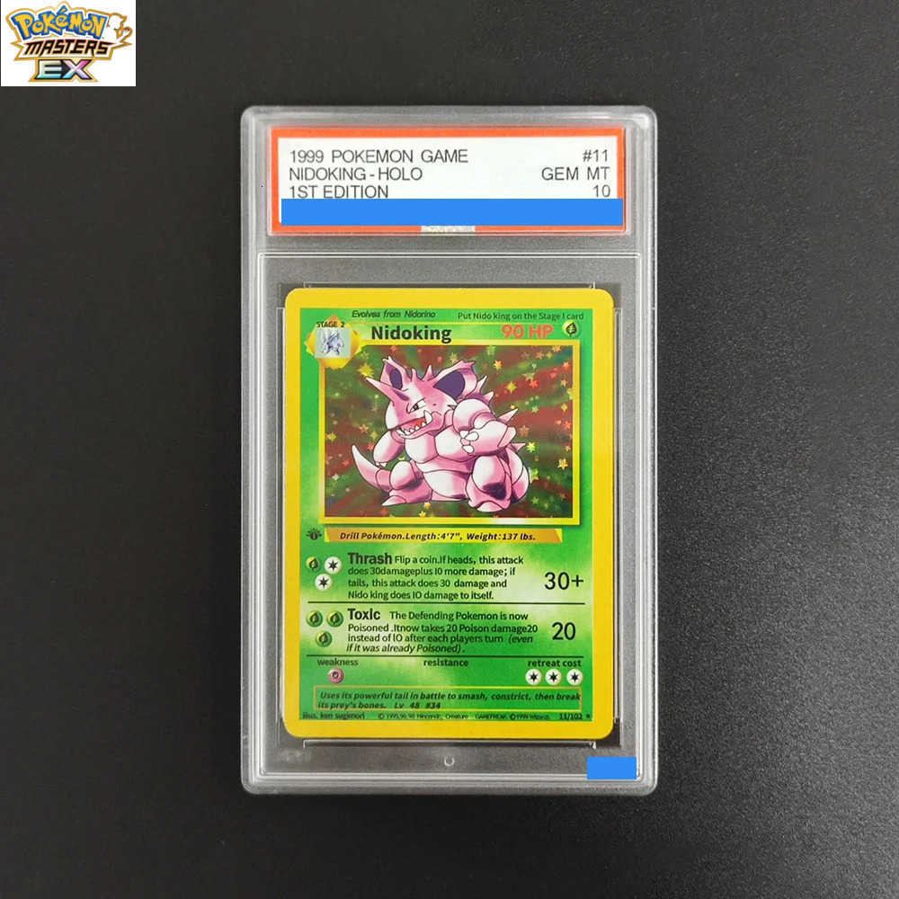 DIY POKEMON Card 1999 GAME 1ST EDITION CHARIZARD MEWTWO GYARADOS BLASTOISE HOLO Grade 10 Collection Card L251225F6J1