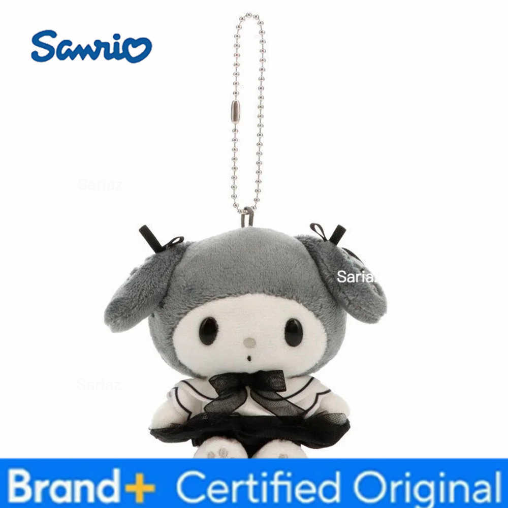Sanrio Black and White Kitty Kuromi Cinnamoroll 10CM Pendant Keychain Plush Doll Toy H251225