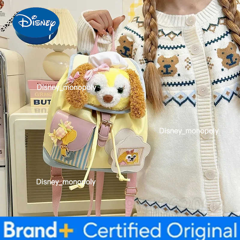 Disney New Womens Backpack Cartoon Cute Doll Womens Backpack Fashion Trendy Girls School Bag Large Capacity High Quality H251225