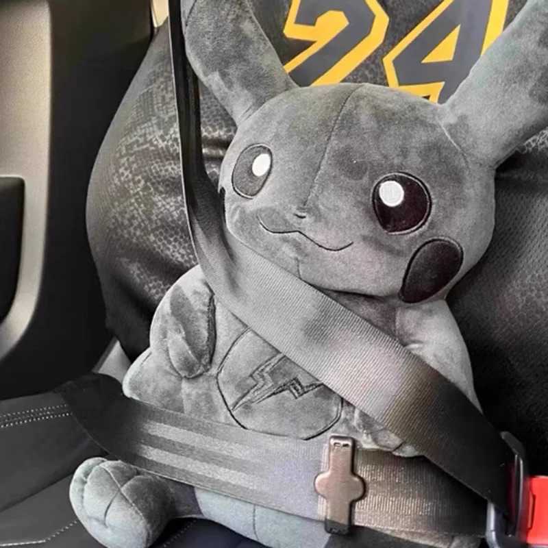 Pokemon Dark Pikachu Doll 55CM Kawaii Pop Anime Stuffed Pillow Soft Plush Toy for Female Fans Collectible Black Pikachu Gift W251225