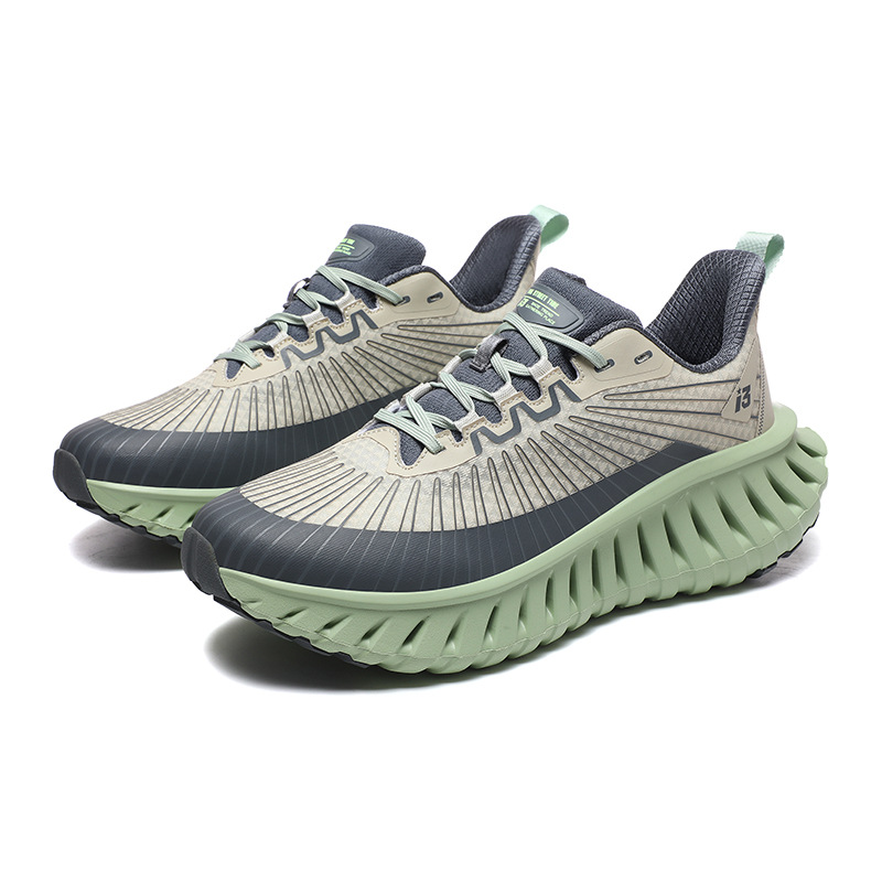 Free Shipping Couple's New Fashion Casual Shoes Outdoor Training Lightweight Durable Sports Shoes Unisex Sizes 36-46 Black Green
