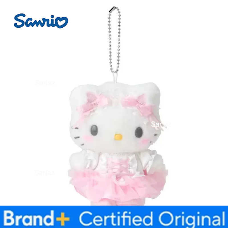 Sanrio Kawaii Kuromi Cinnamoroll Plush Toys Keychain Cartoon Hello Kitty My Sweet Piano Backpack Pendant Girls Birthday Gifts H251225